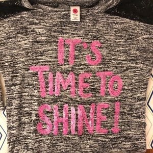 Sequin 3/4 sleeve sweater